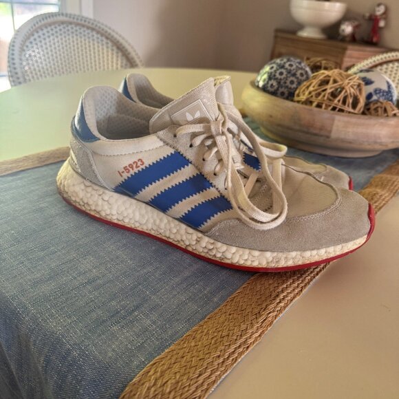 Rare Iniki Runner Mens in White/Blue by Adidas, 11 US - Picture 3 of 3